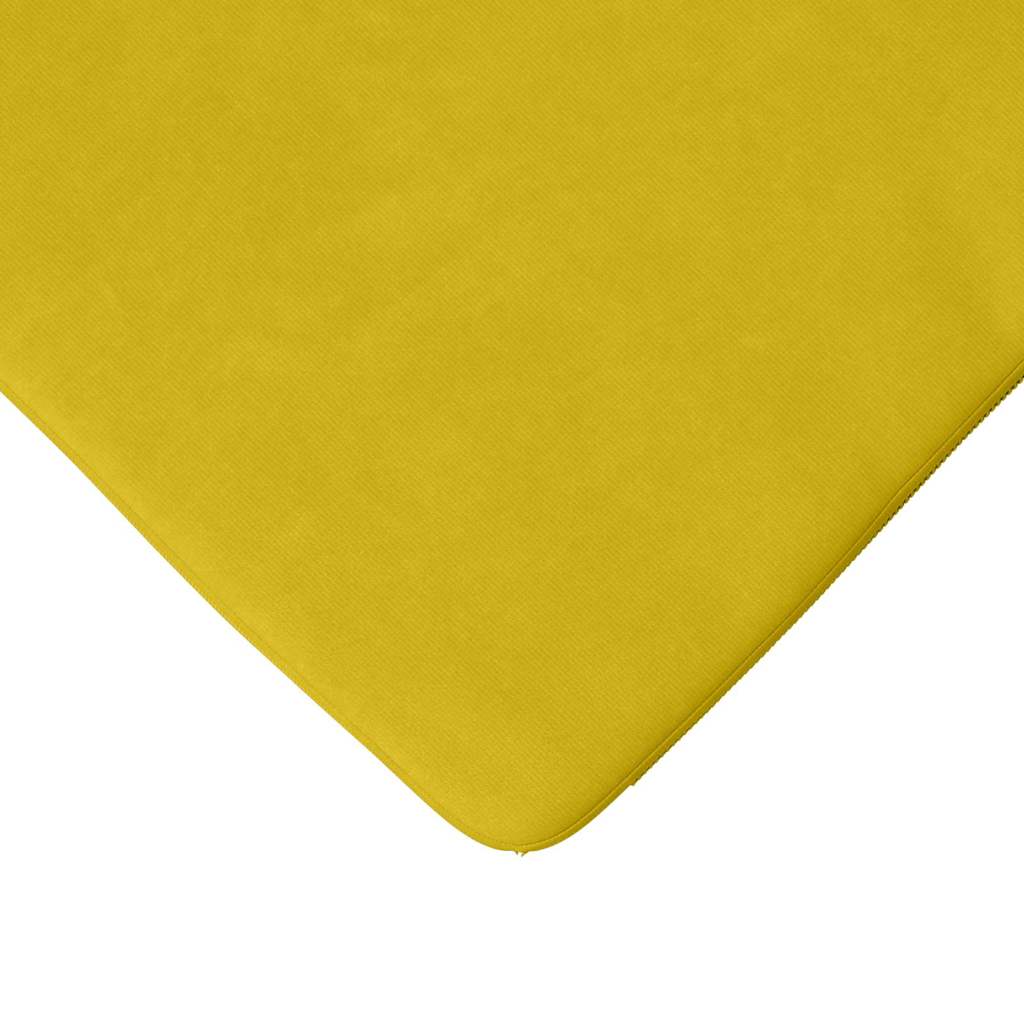 Ülőpárnák 4 pcs Sárga 40 x 40 x 3 cm Bársony