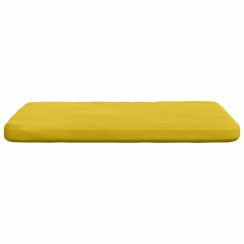 Ülőpárnák 4 pcs Sárga 40 x 40 x 3 cm Bársony