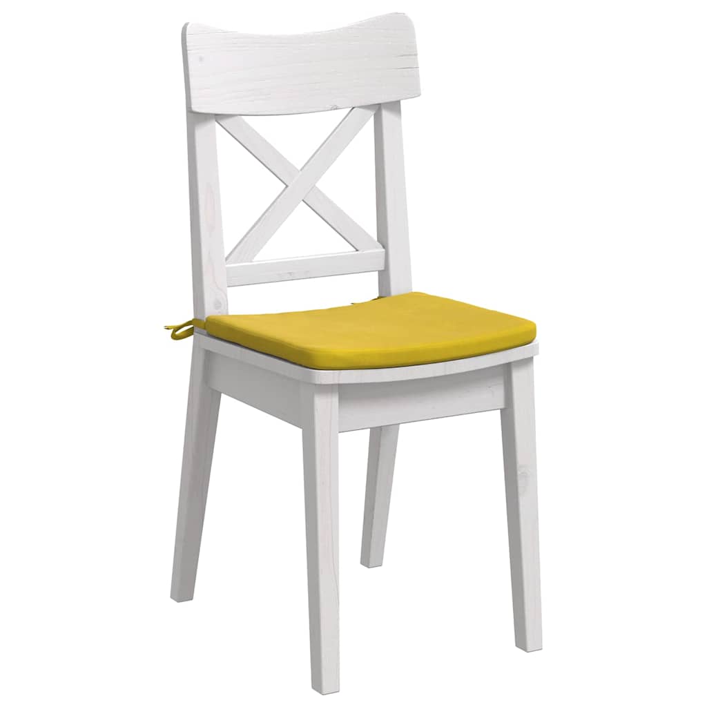 Ülőpárnák 4 pcs Sárga 40 x 40 x 3 cm Bársony