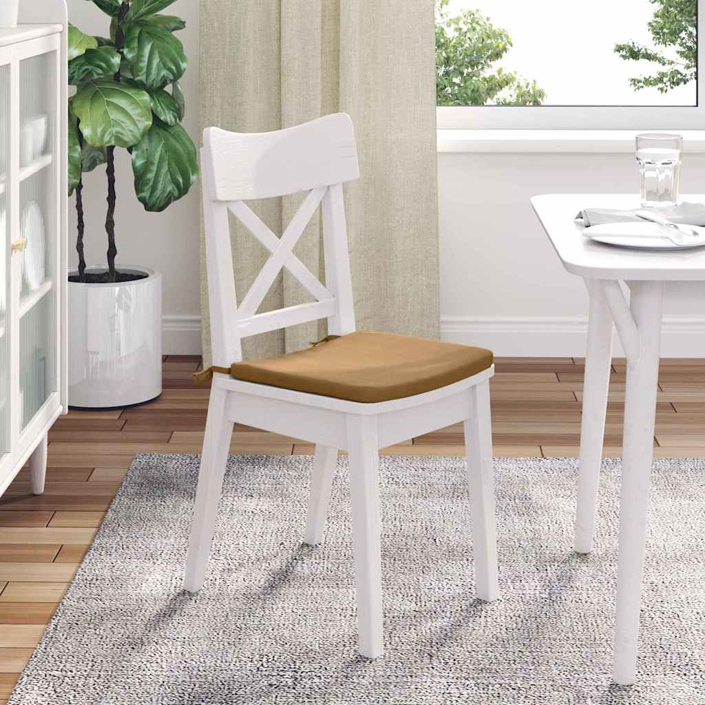 Ülőpárnák 4 pcs Barna 40 x 40 x 3 cm Bársony
