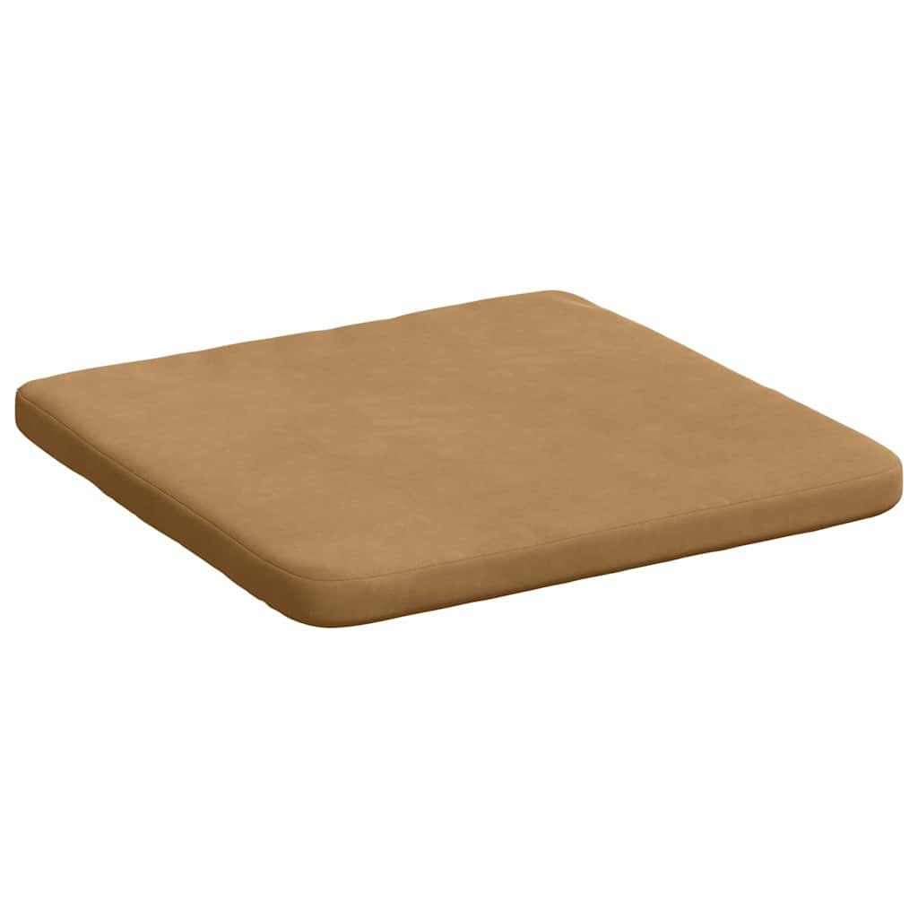 Ülőpárnák 4 pcs Barna 40 x 40 x 3 cm Bársony