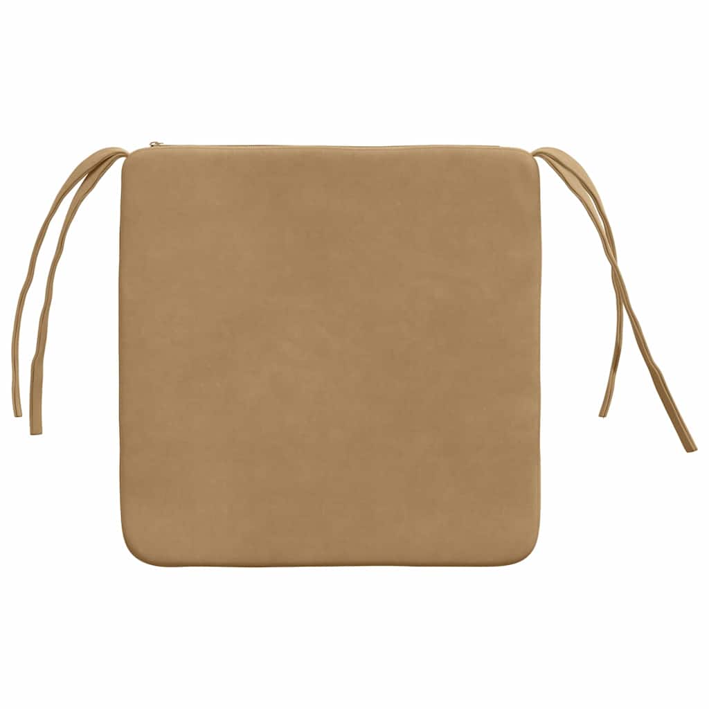Ülőpárnák 4 pcs Barna 40 x 40 x 3 cm Bársony