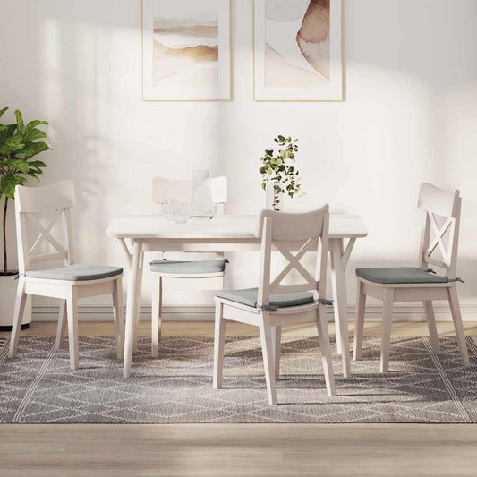 Ülőpárnák 4 pcs Világosszürke 40 x 40 x 3 cm Mikroszálas Szövet