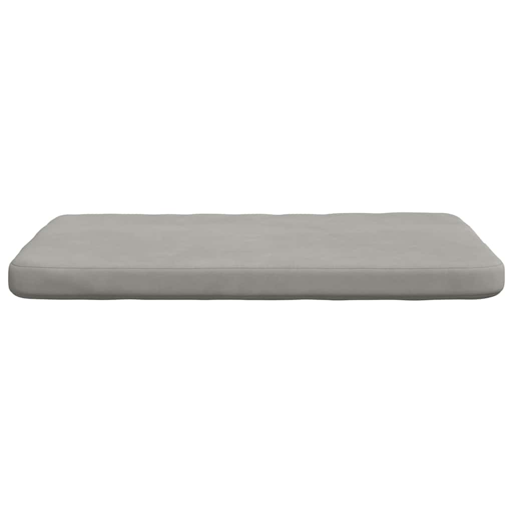 Ülőpárnák 4 pcs Világosszürke 40 x 40 x 3 cm Mikroszálas Szövet
