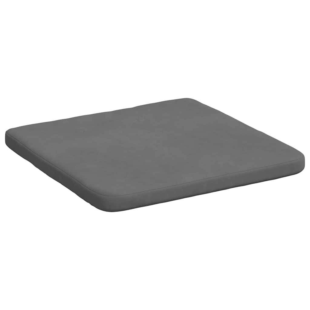 Ülőpárnák 4 pcs Sötétszürke 40 x 40 x 3 cm Mikroszálas Szövet