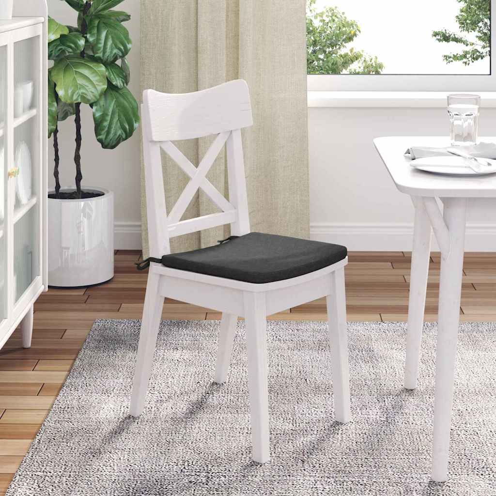 Ülőpárnák 4 pcs Sötétszürke 40 x 40 x 3 cm Bársonyos szövet