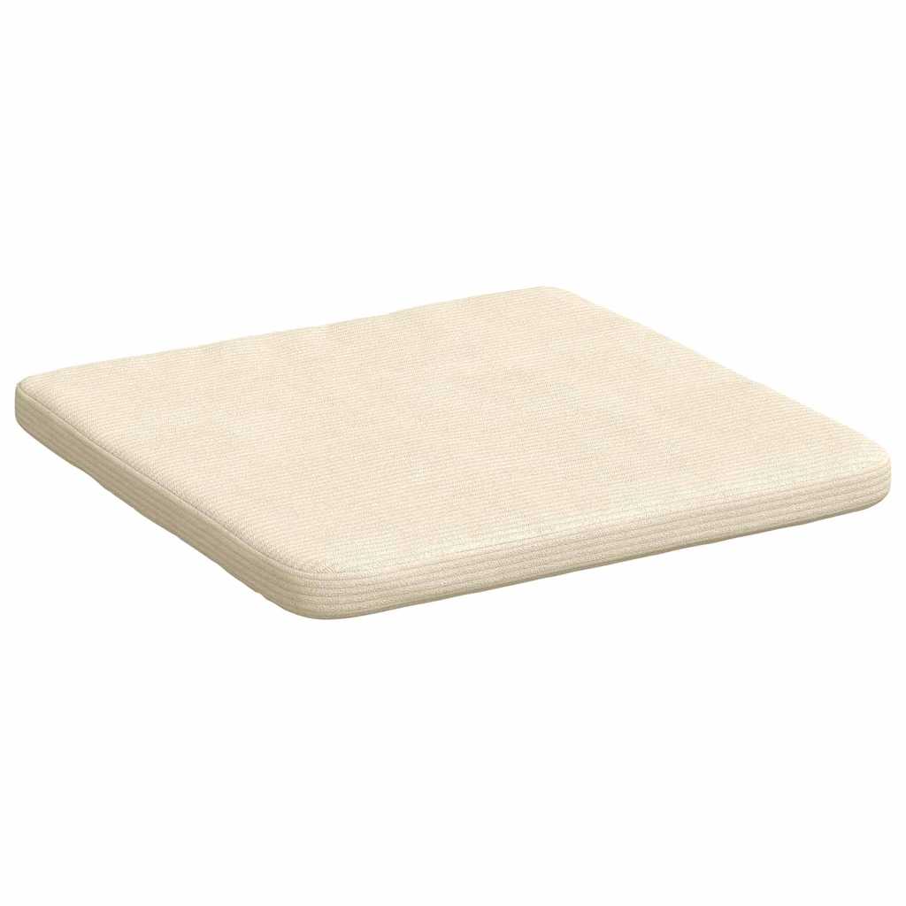 Ülőpárnák 4 pcs Krém 40 x 40 x 3 cm Bársonyos szövet