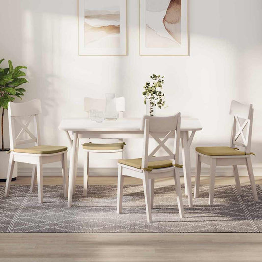 Ülőpárnák 4 pcs Szürke zöld 40 x 40 x 3 cm Bársonyos szövet