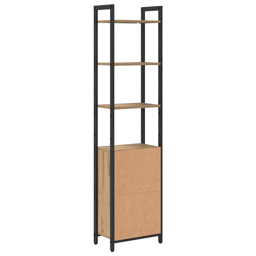 Könyvespolc 6 szintes 40 x 24 x 161 cm Szerelt Fa Artisan tölgy