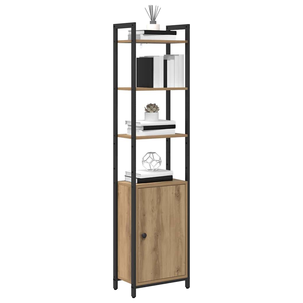 Könyvespolc 6 szintes 40 x 24 x 161 cm Szerelt Fa Artisan tölgy