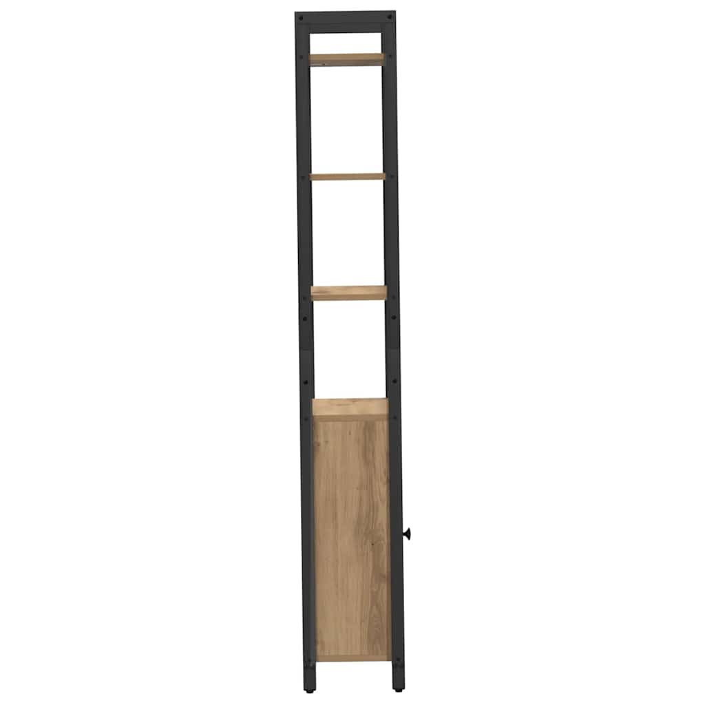 Könyvespolc 6 szintes 40 x 24 x 161 cm Szerelt Fa Artisan tölgy