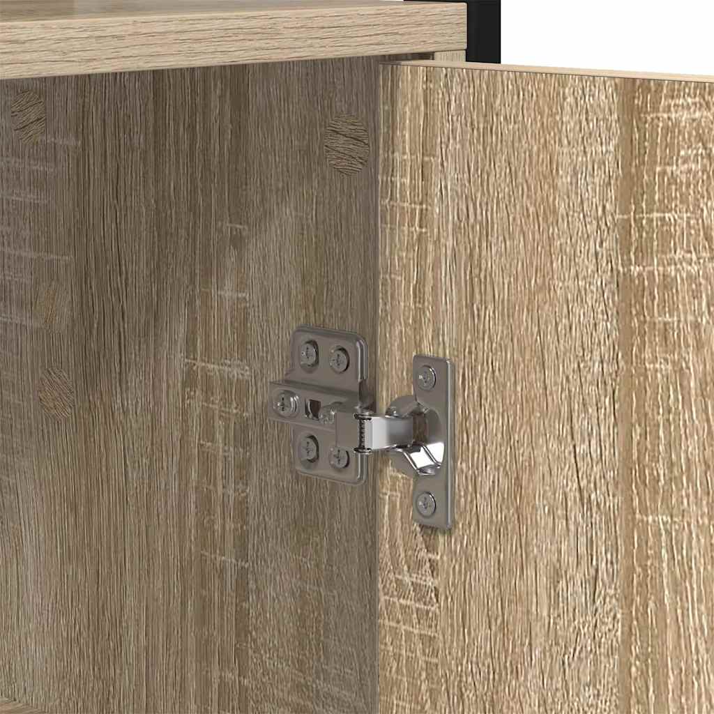Könyvespolc 6 szintes 60 x 24 x 161 cm Szerelt Fa Sonoma tölgy