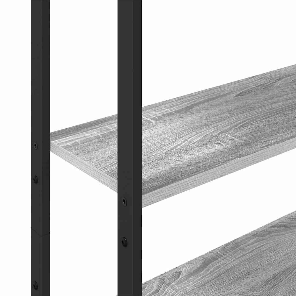 Könyvespolc Szürke Sonoma 60 x 24 x 161 cm Faanyag