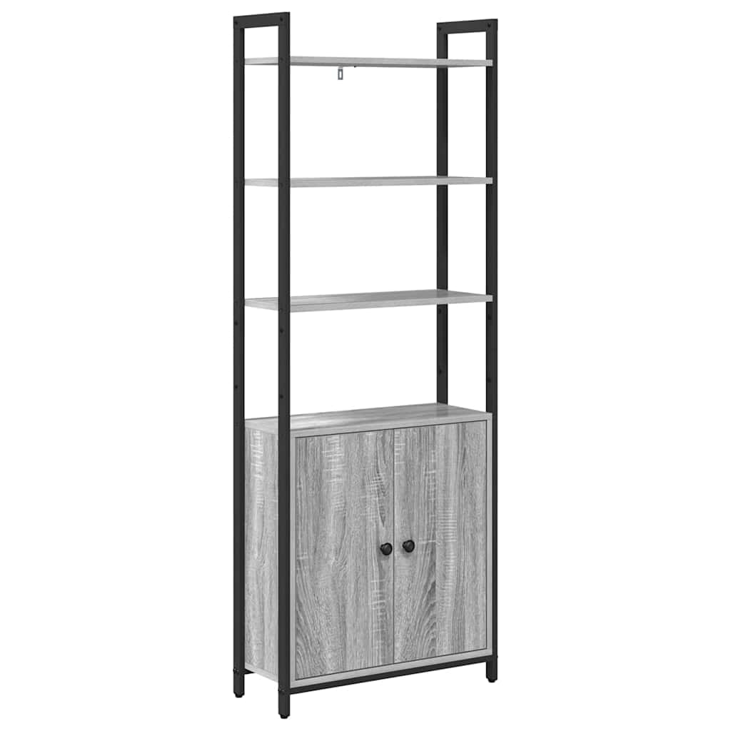 Könyvespolc Szürke Sonoma 60 x 24 x 161 cm Faanyag