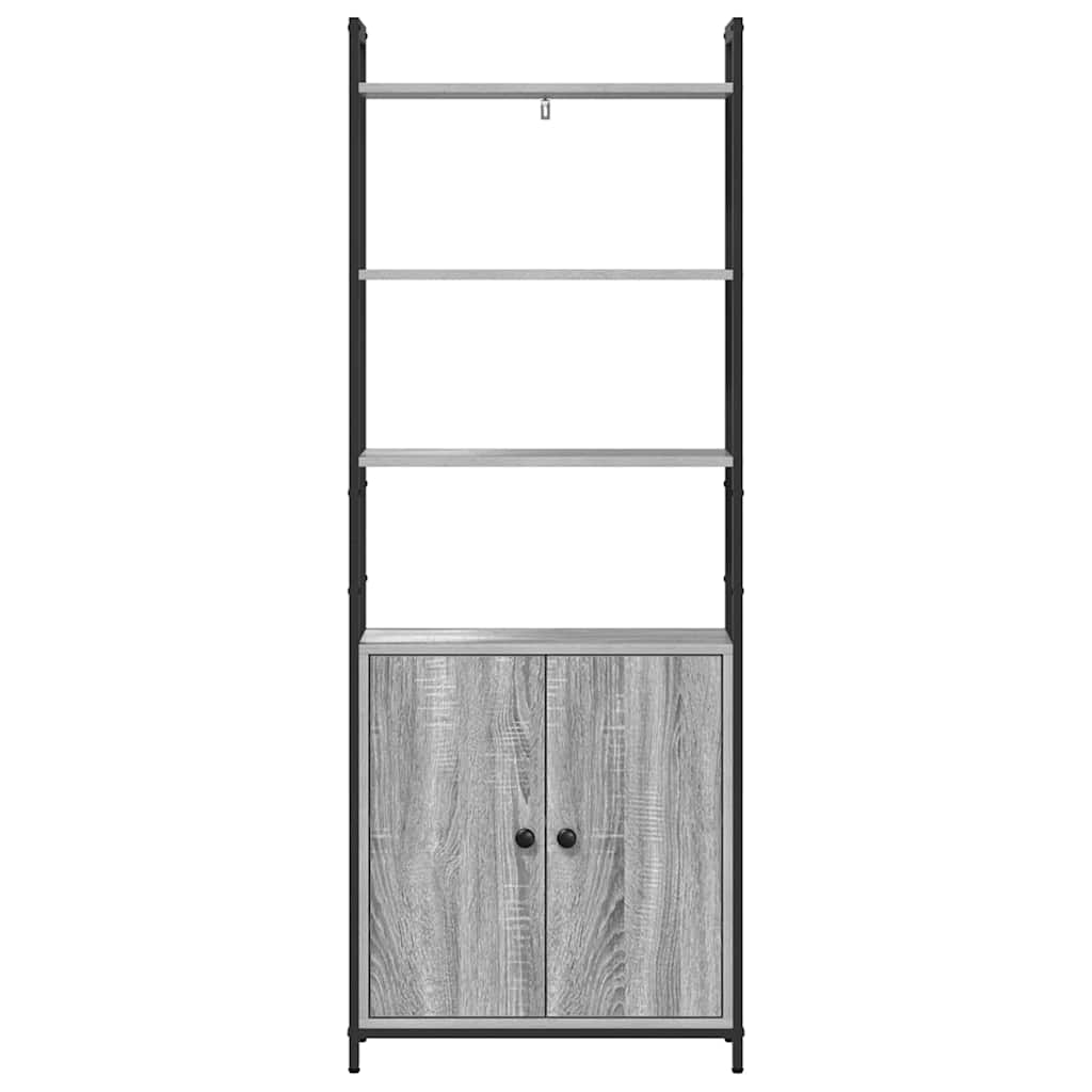 Könyvespolc Szürke Sonoma 60 x 24 x 161 cm Faanyag