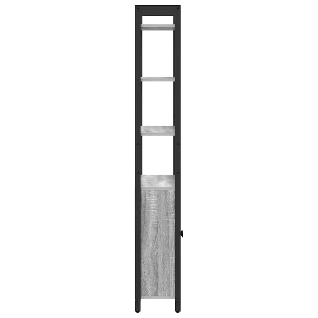 Könyvespolc Szürke Sonoma 60 x 24 x 161 cm Faanyag