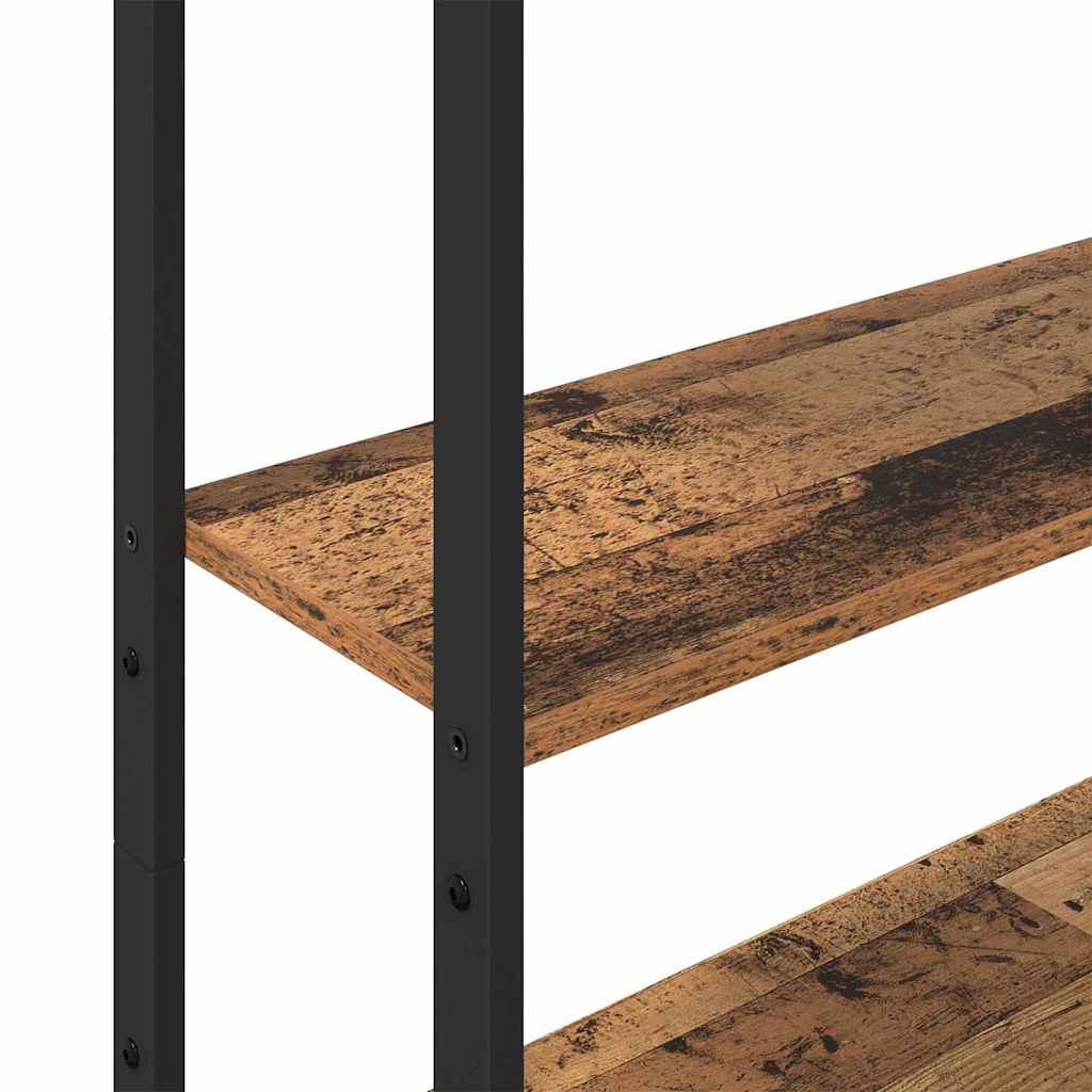Könyvespolc 6 szintes 60 x 24 x 161 cm Szerelt Fa Öreg fa