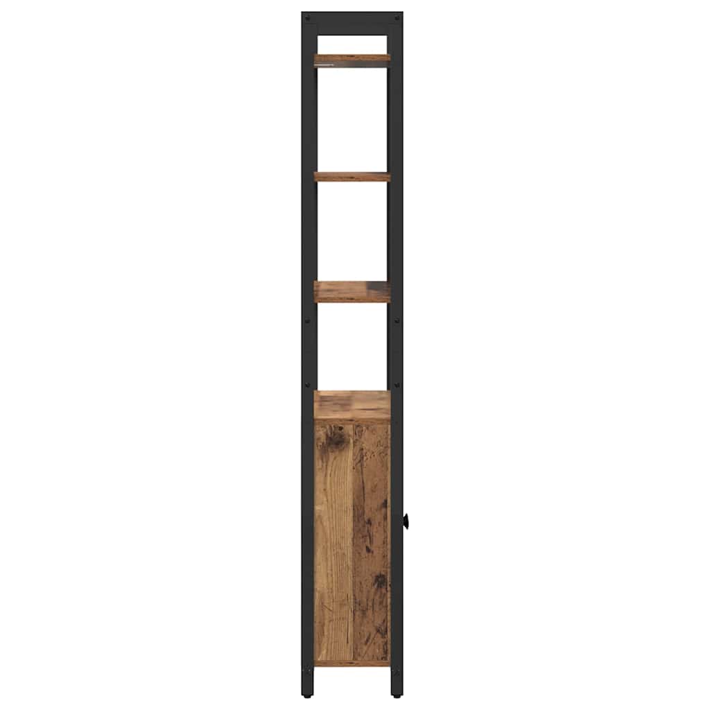 Könyvespolc 6 szintes 60 x 24 x 161 cm Szerelt Fa Öreg fa