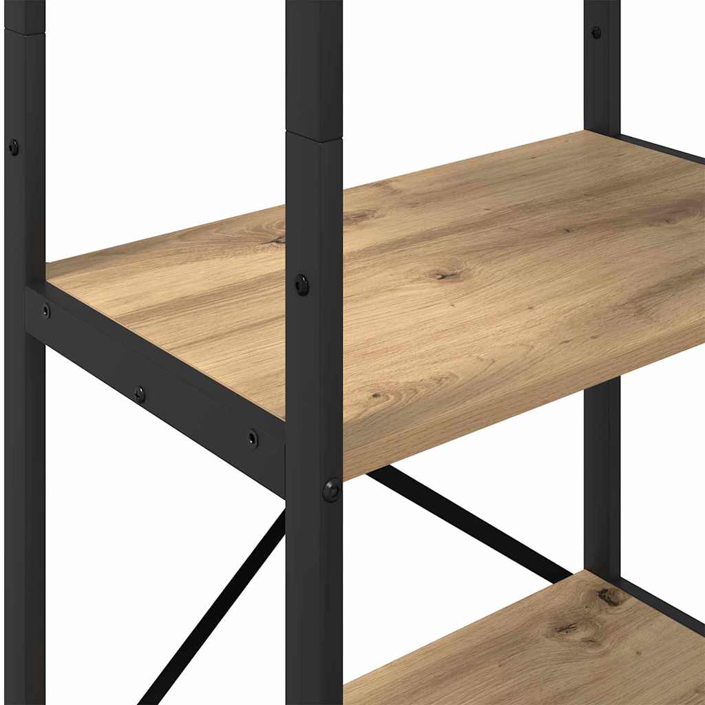 Könyvespolc 5 szintes 56 x 34 x 171 cm Szerelt Fa Artisan tölgy