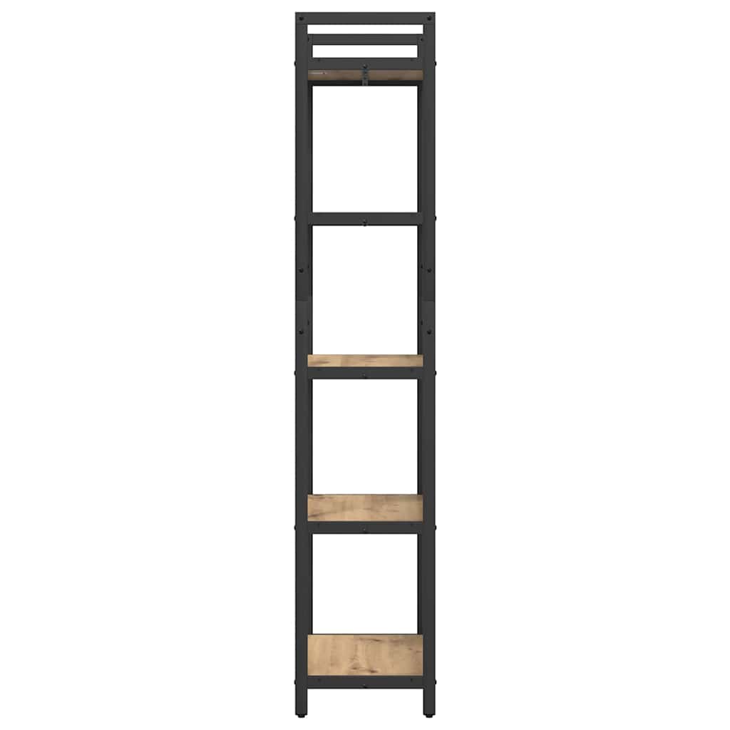 Könyvespolc 5 szintes 56 x 34 x 171 cm Szerelt Fa Artisan tölgy