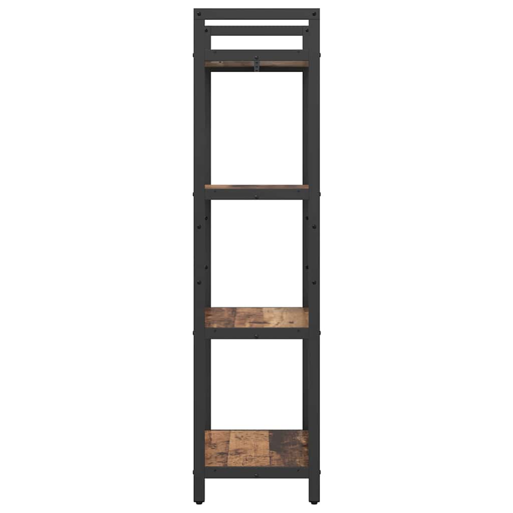 Könyvespolc 4 szintes 56 x 34 x 133,5 cm Szerelt Fa Öreg fa