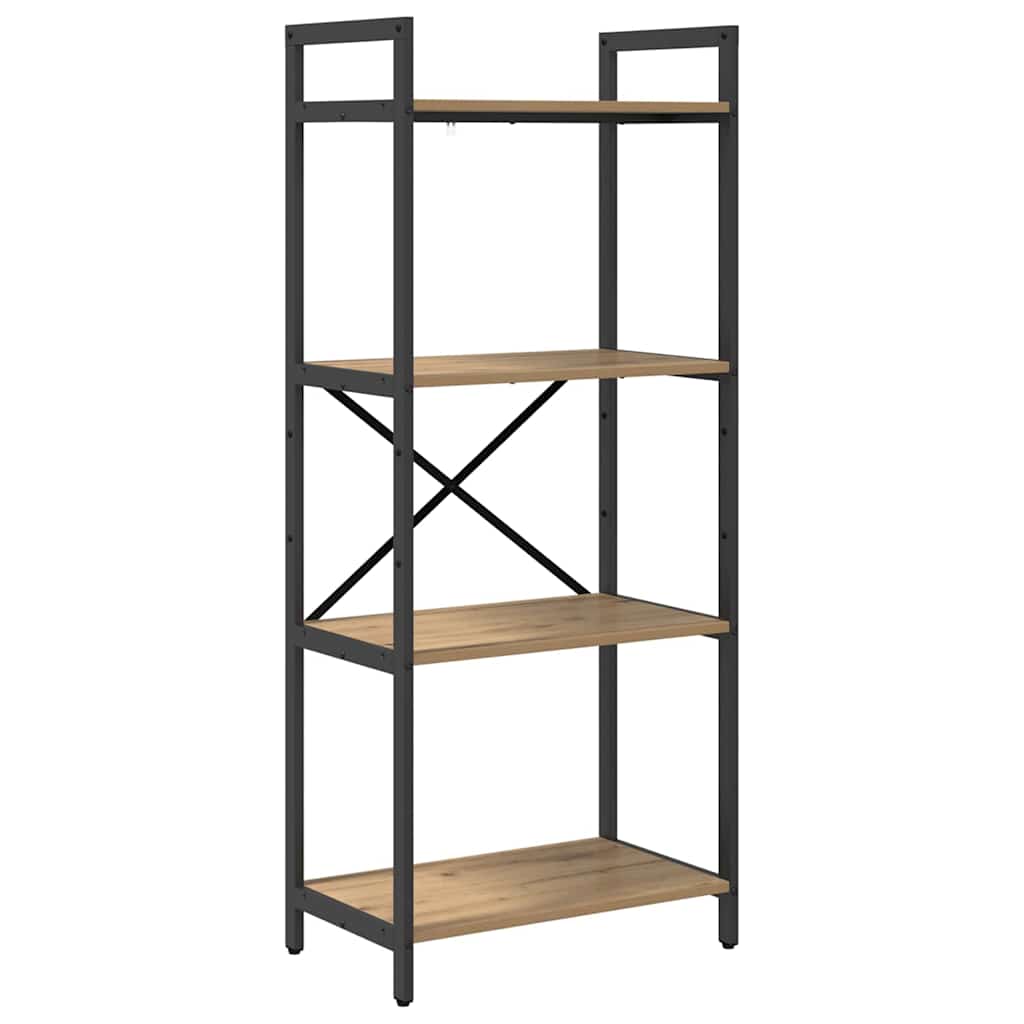 Könyvespolc 4 szintes 56 x 34 x 133,5 cm Szerelt Fa