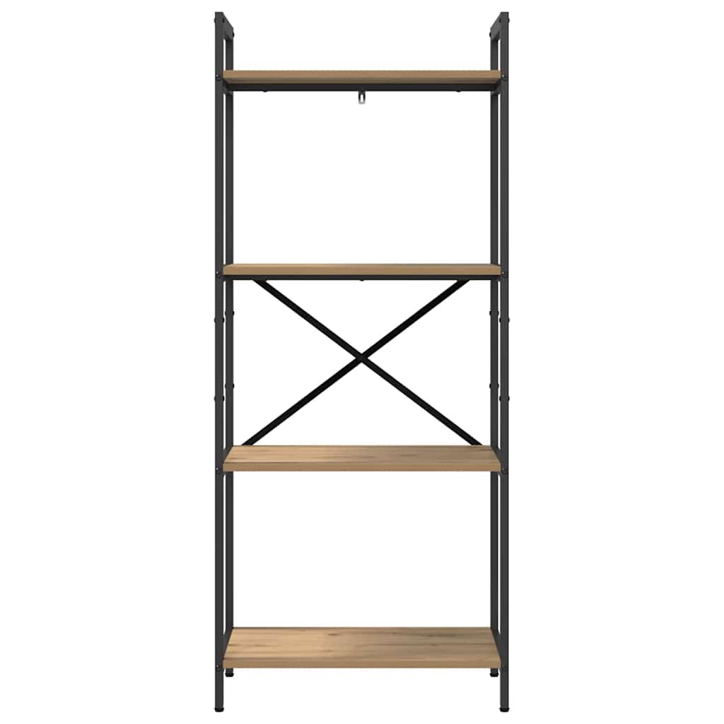 Könyvespolc 4 szintes 56 x 34 x 133,5 cm Szerelt Fa