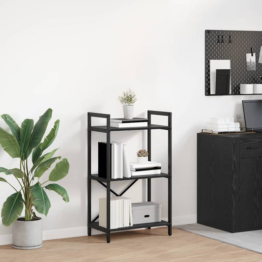 Könyvespolc Fekete tölgy 56 x 34 x 96 cm Faanyag