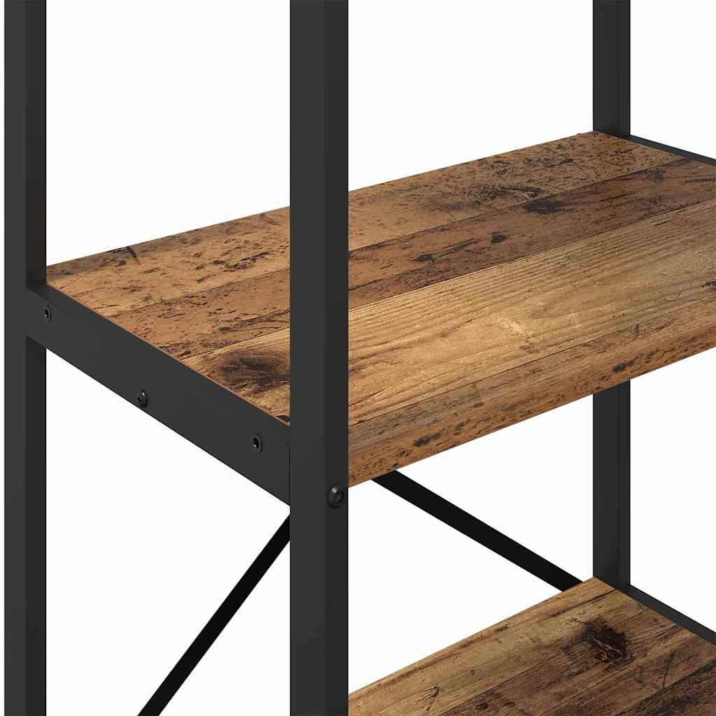Könyvespolc 3 szintes 56 x 34 x 96 cm Szerelt Fa Öreg fa