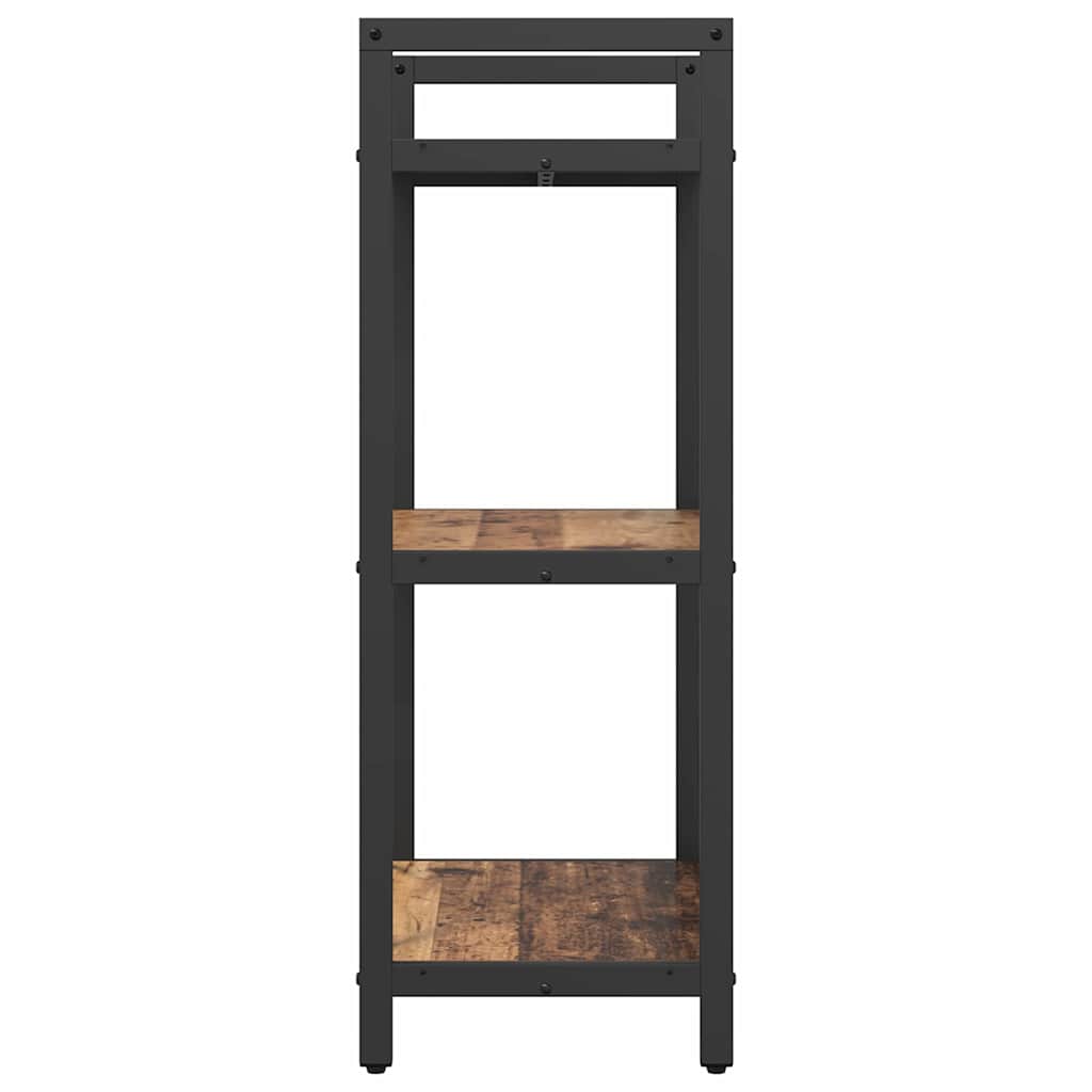 Könyvespolc 3 szintes 56 x 34 x 96 cm Szerelt Fa Öreg fa