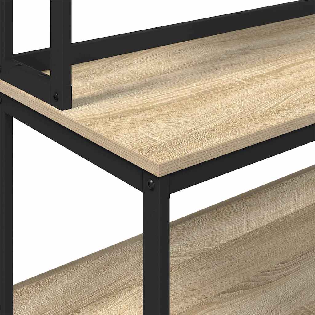 Konyhai polc 5 szintes 60 x 40 x 168 cm Szerelt Fa Sonoma tölgy