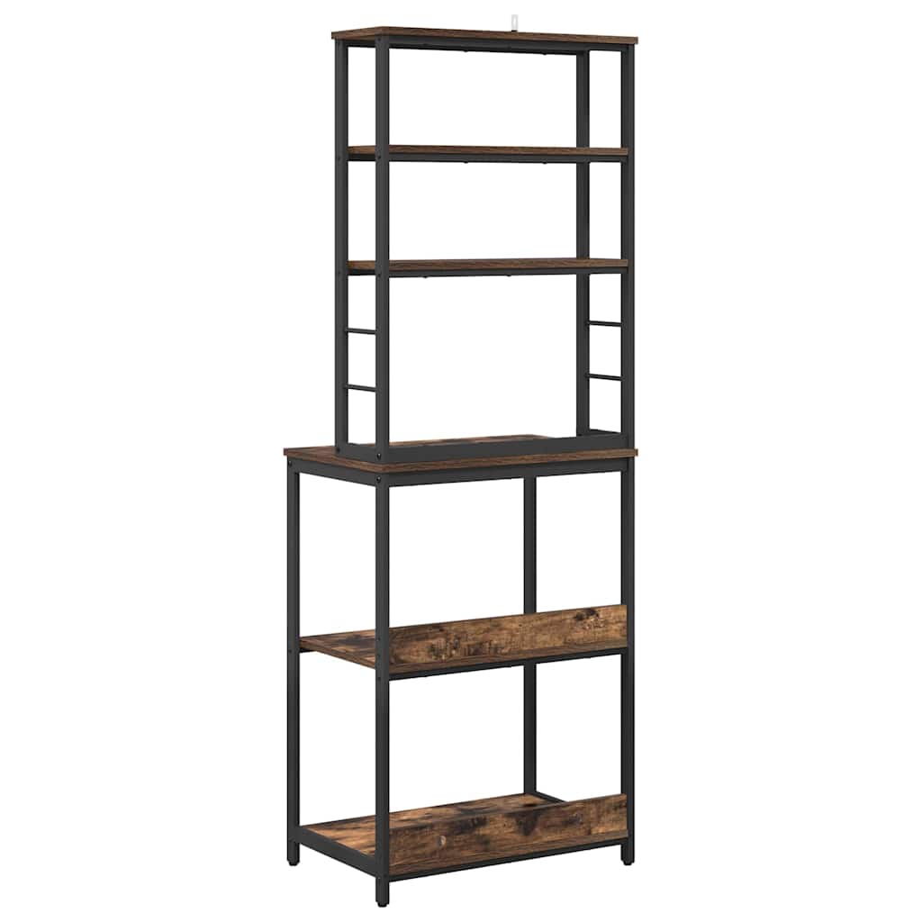 Konyhai polc 5 szintes 60 x 40 x 168 cm Szerelt Fa