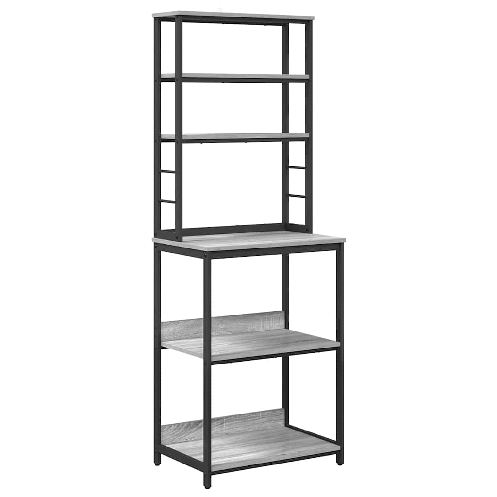 Konyhai polc 5 szintes 60 x 40 x 168 cm Szerelt Fa