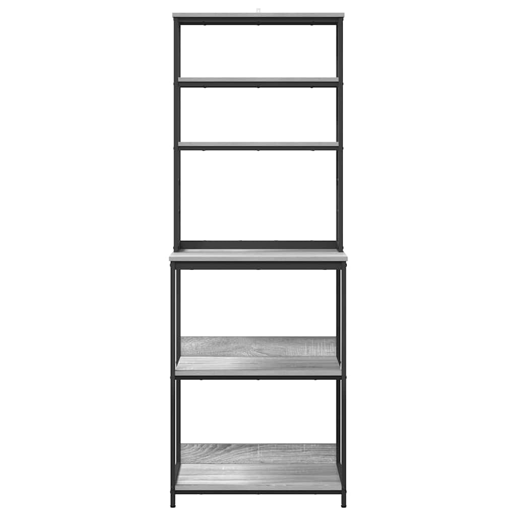 Konyhai polc 5 szintes 60 x 40 x 168 cm Szerelt Fa