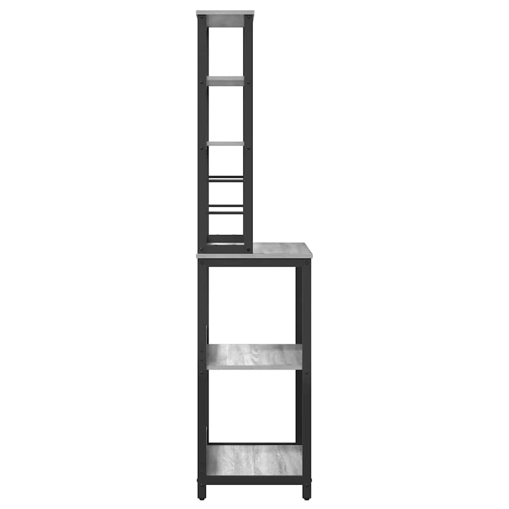 Konyhai polc 5 szintes 60 x 40 x 168 cm Szerelt Fa