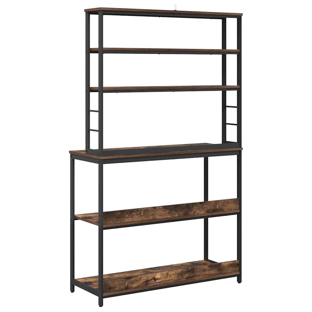 Konyhai polc 5 szintes 100 x 40 x 168 cm Szerelt Fa