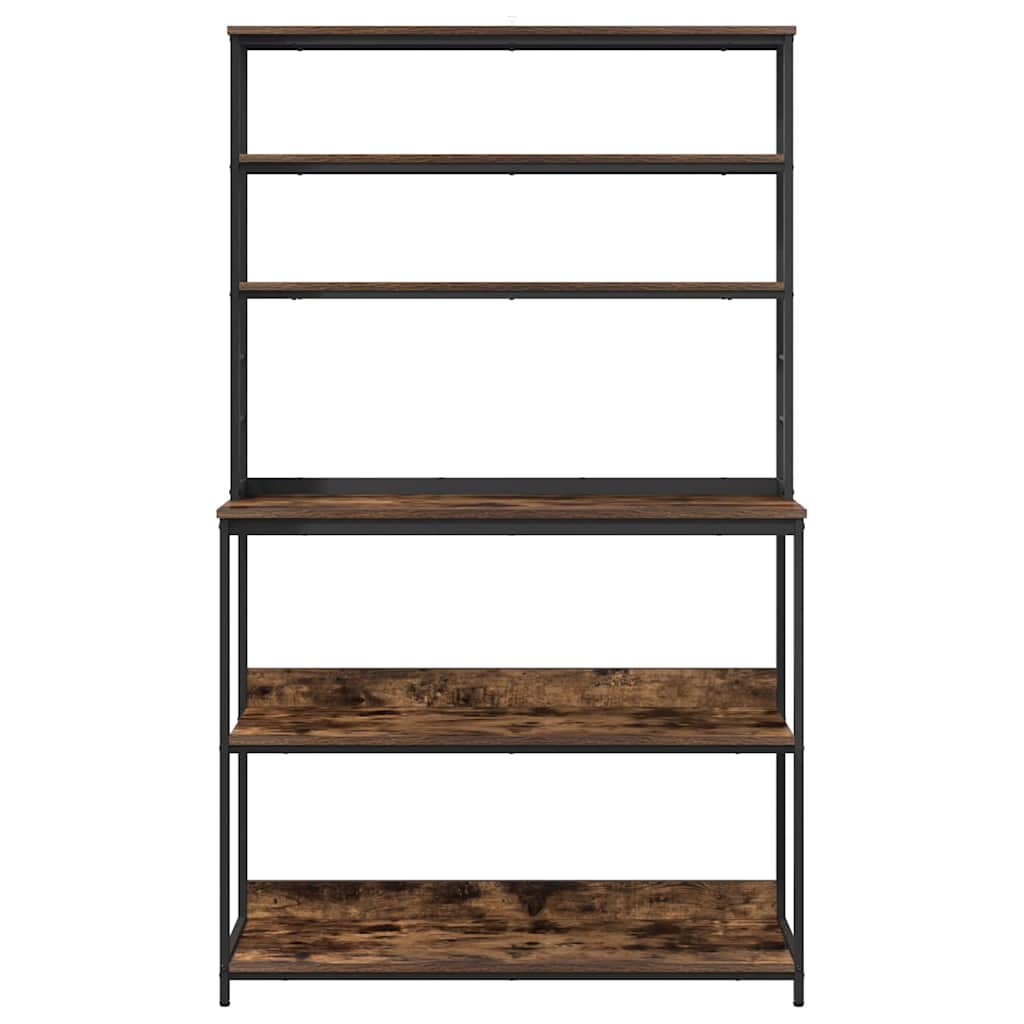Konyhai polc 5 szintes 100 x 40 x 168 cm Szerelt Fa