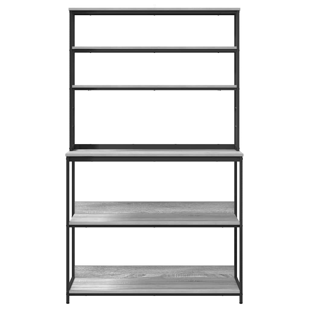 Konyhai polc 5 szintes 100 x 40 x 168 cm Szerelt Fa
