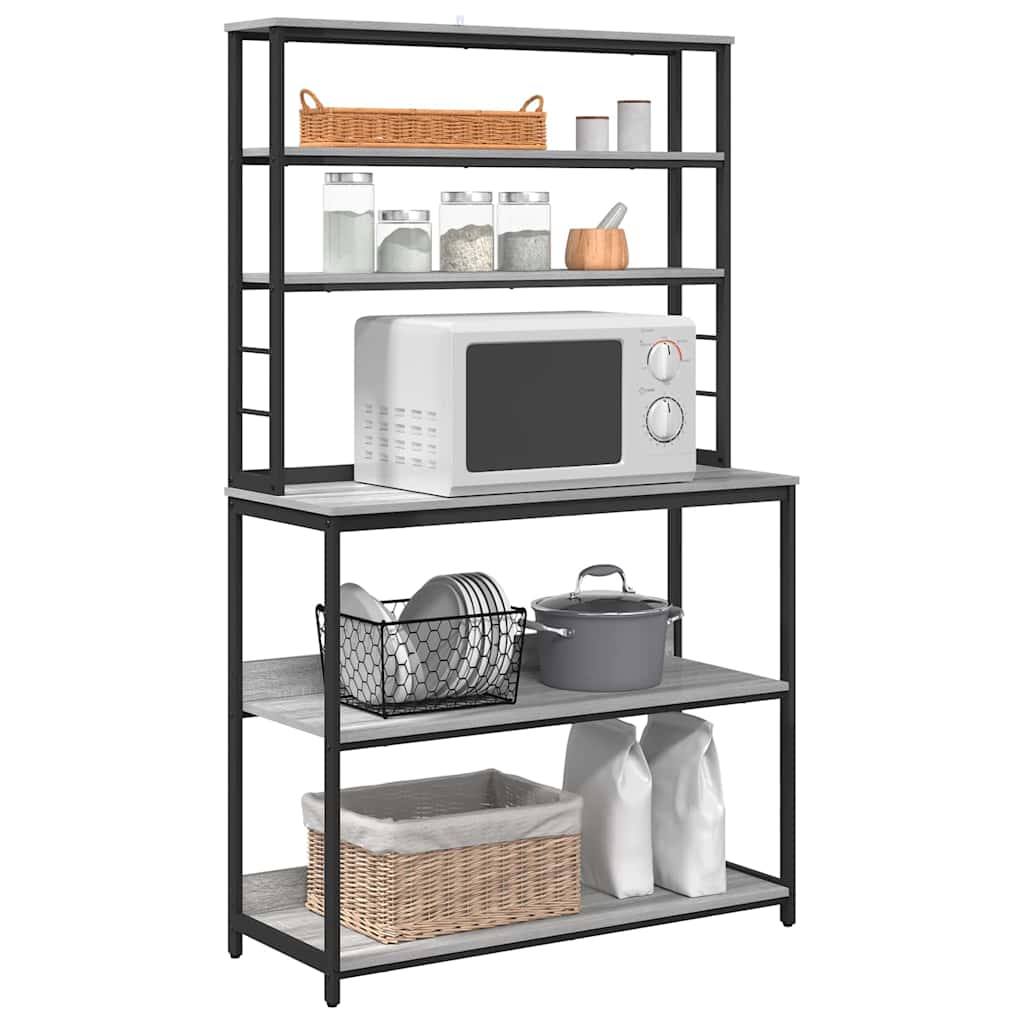 Konyhai polc 5 szintes 100 x 40 x 168 cm Szerelt Fa