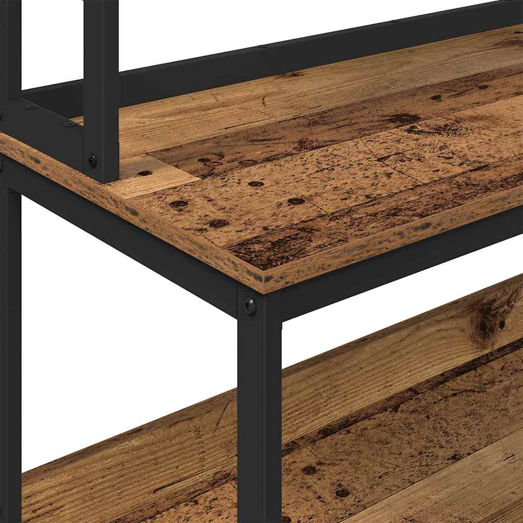 Konyhai polc 5 szintes 100 x 40 x 168 cm Szerelt Fa Öreg fa