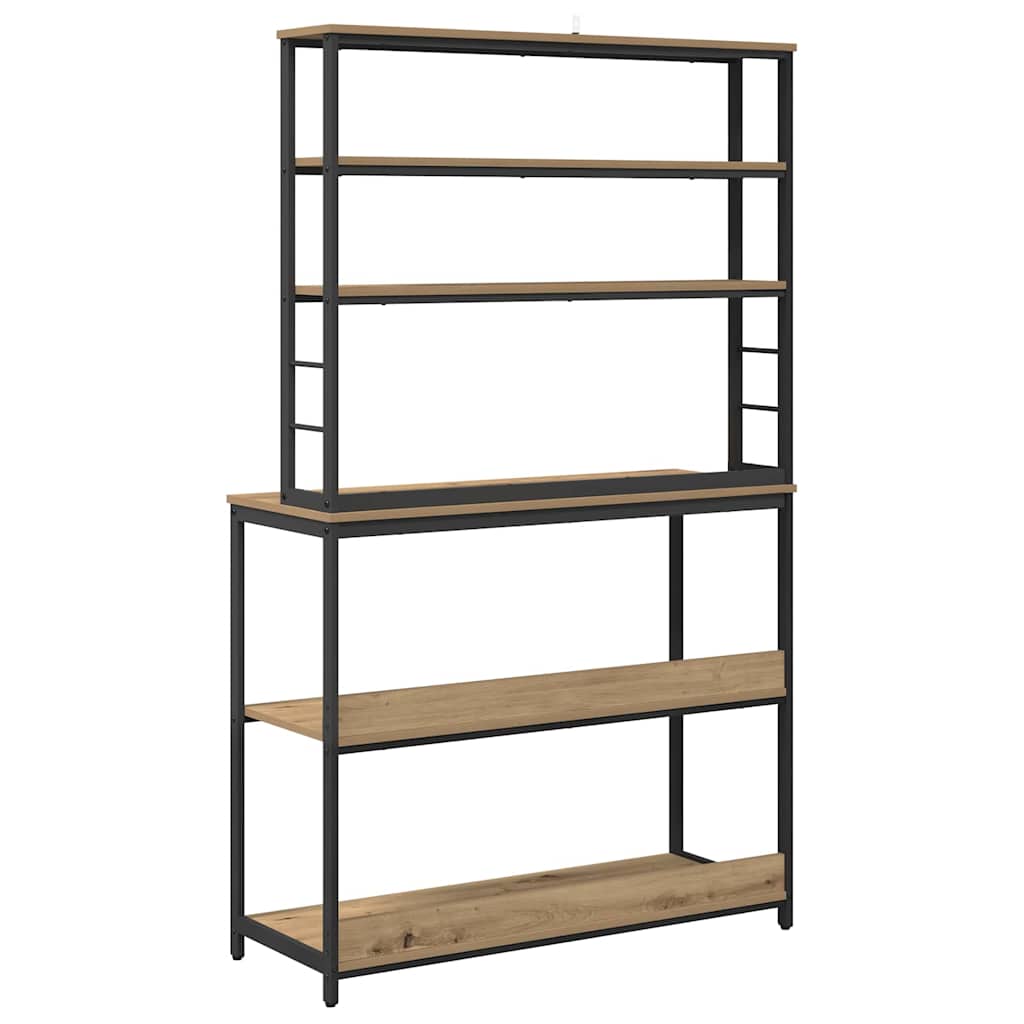 Konyhai polc 5 szintes 100 x 40 x 168 cm Szerelt Fa