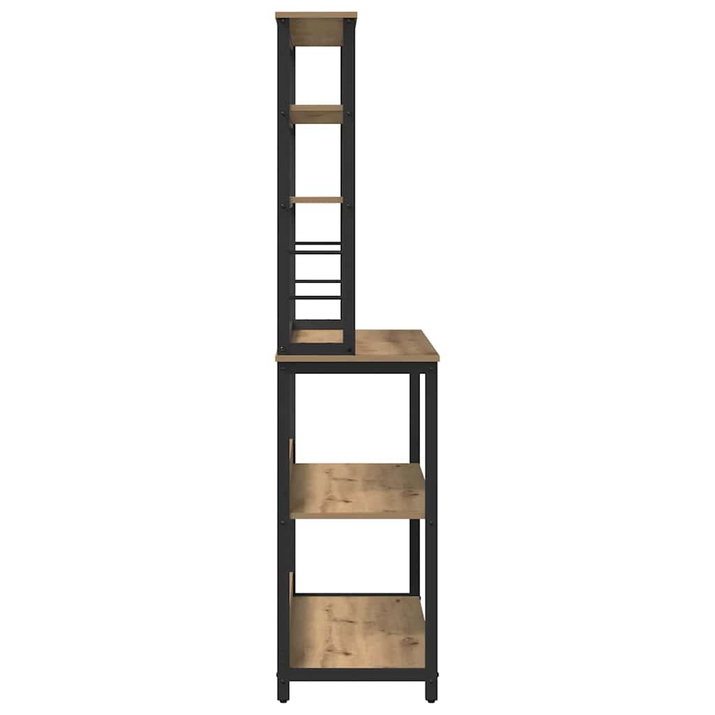 Konyhai polc 5 szintes 100 x 40 x 168 cm Szerelt Fa