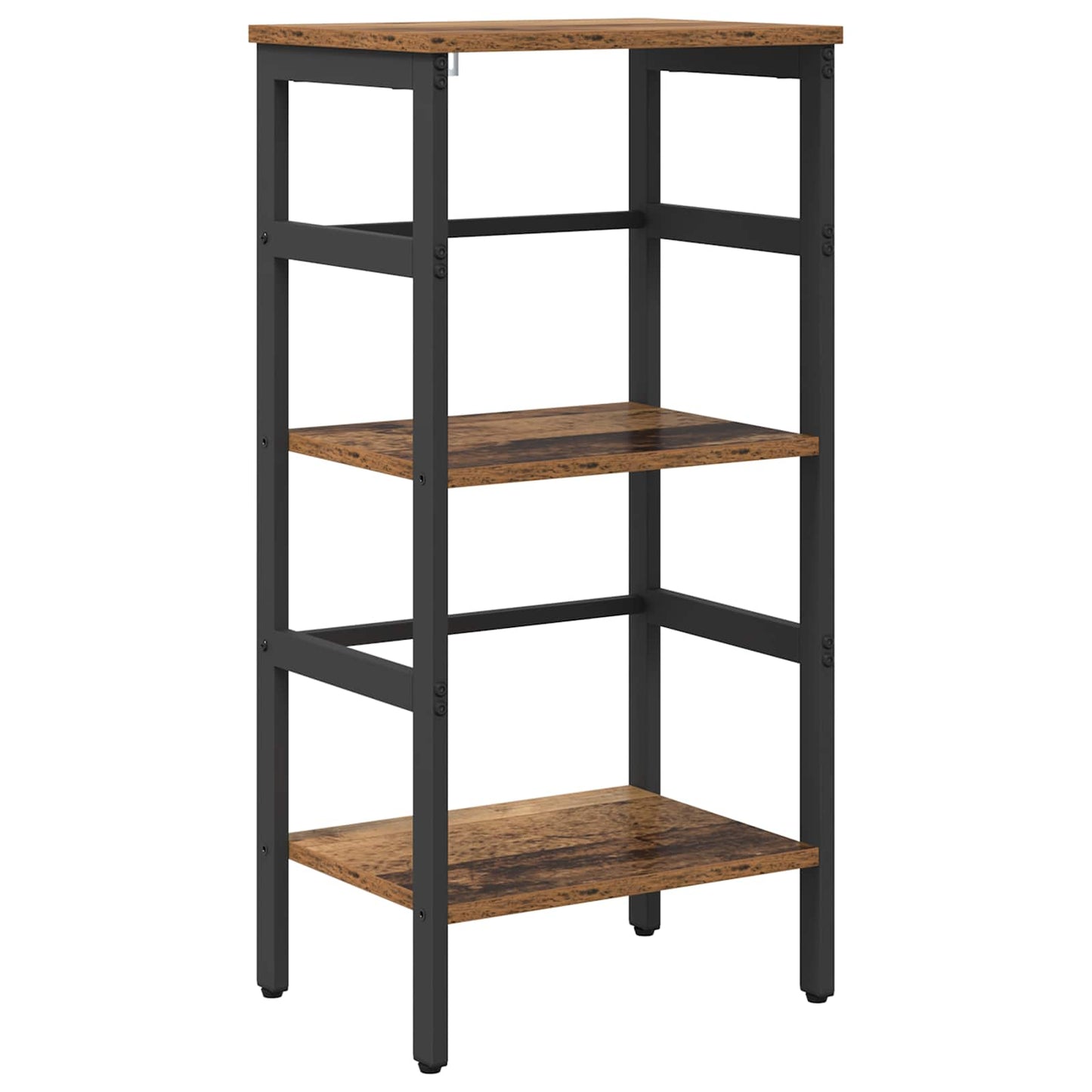 Könyvespolc 2 szintes 40 x 29,5 x 81 cm Szerelt Fa Öreg fa