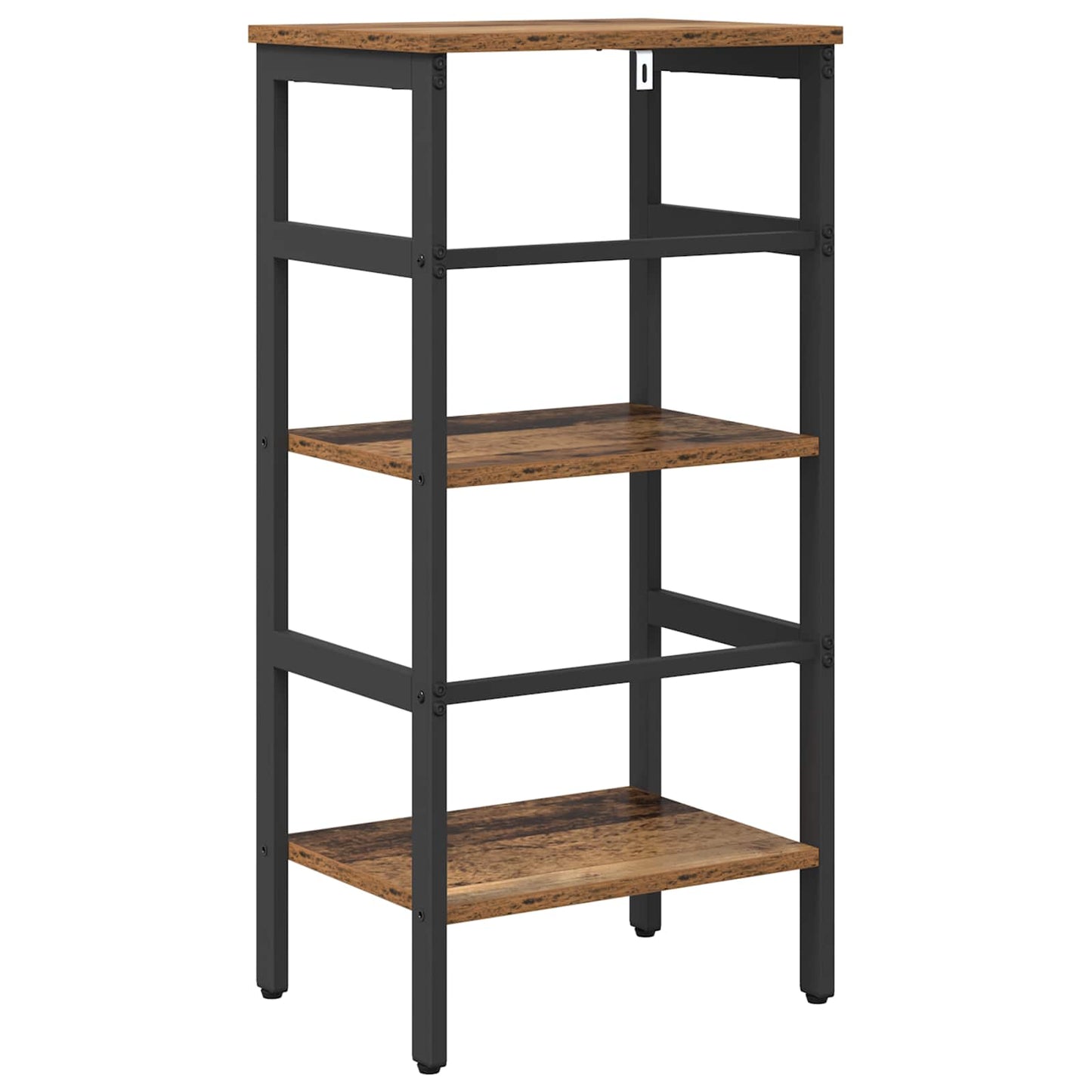 Könyvespolc 2 szintes 40 x 29,5 x 81 cm Szerelt Fa Öreg fa