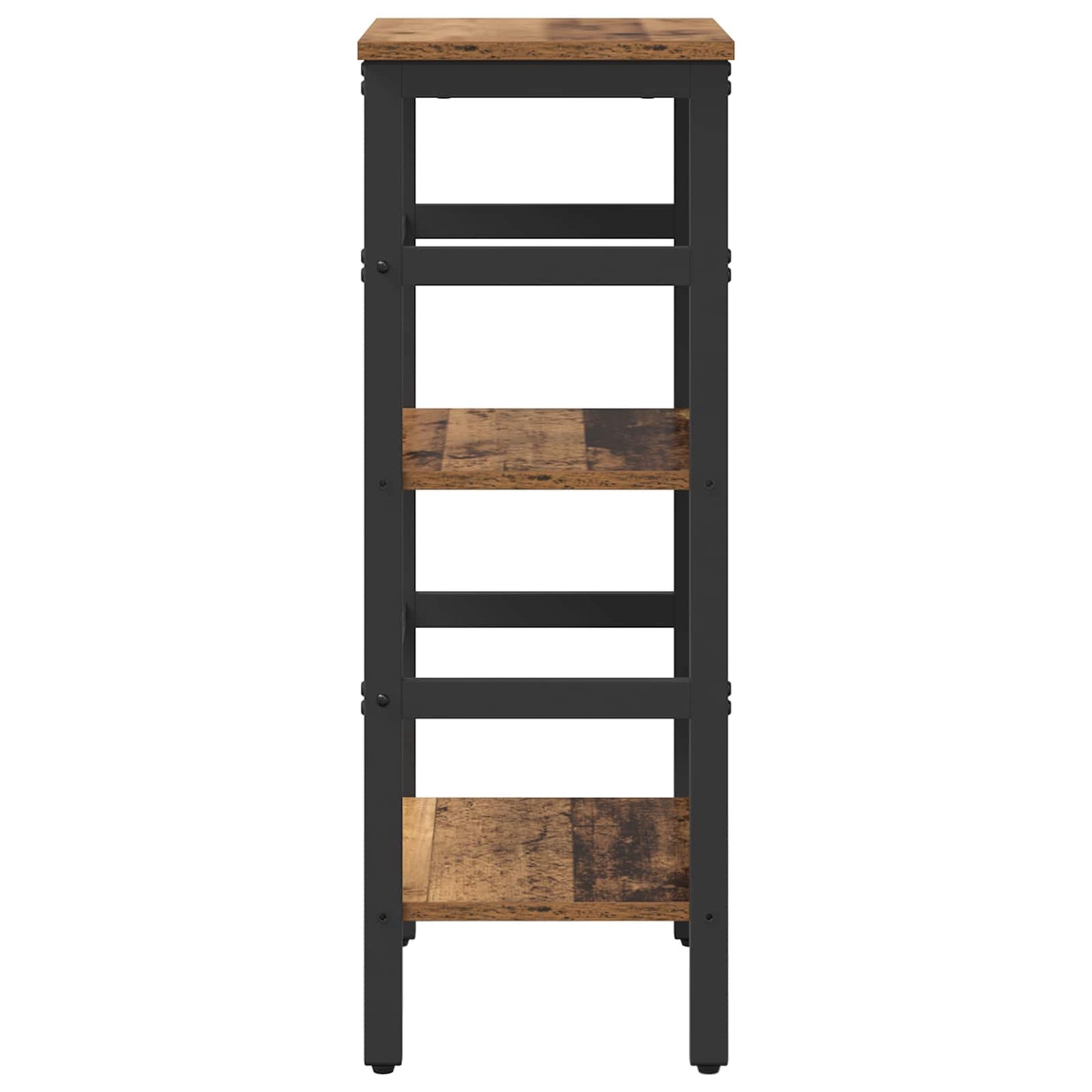 Könyvespolc 2 szintes 40 x 29,5 x 81 cm Szerelt Fa Öreg fa