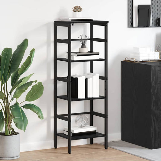 Könyvespolc Fekete tölgy 40 x 29,5 x 115 cm Faanyag