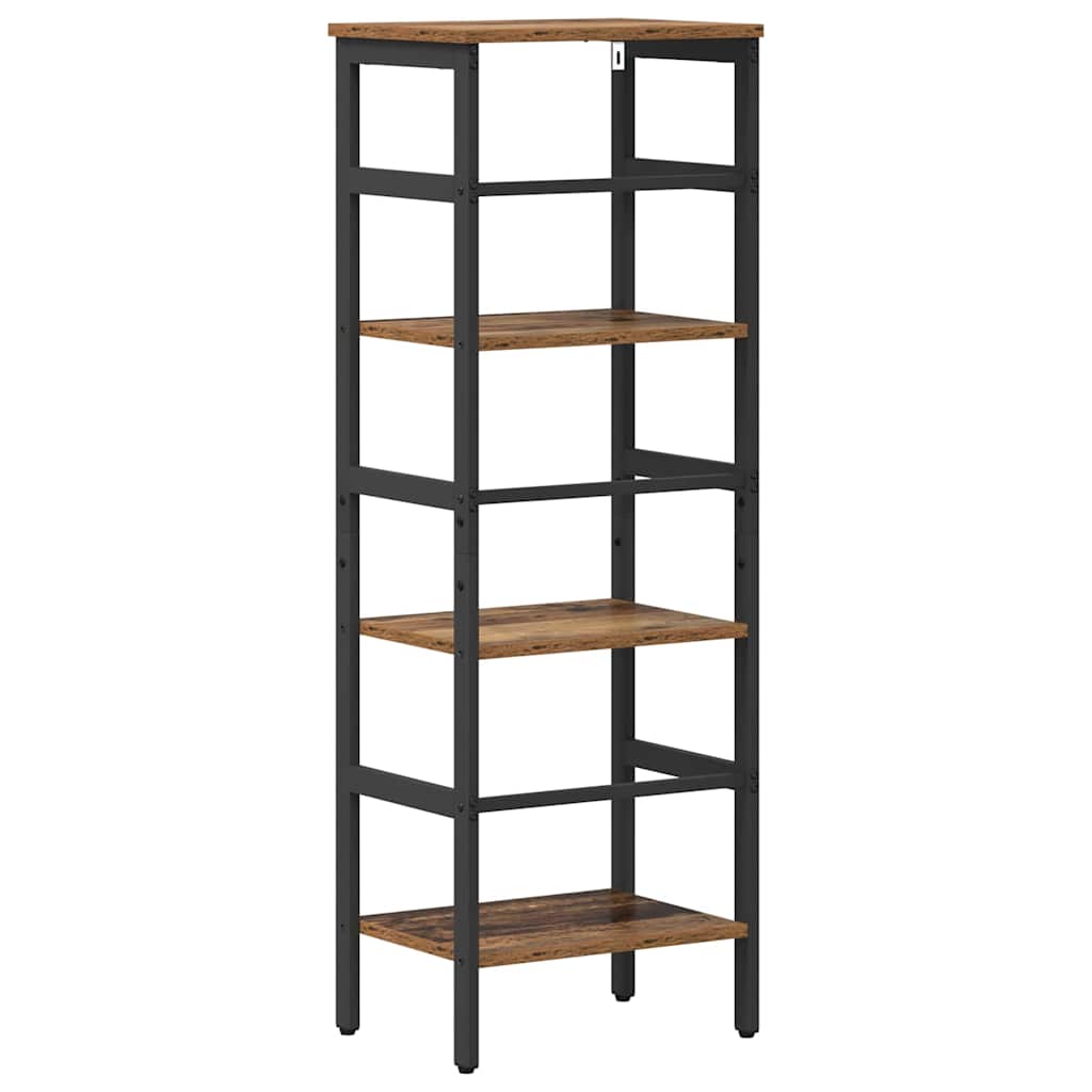 Könyvespolc 3 szintes 40 x 29,5 x 115 cm Szerelt Fa Öreg fa