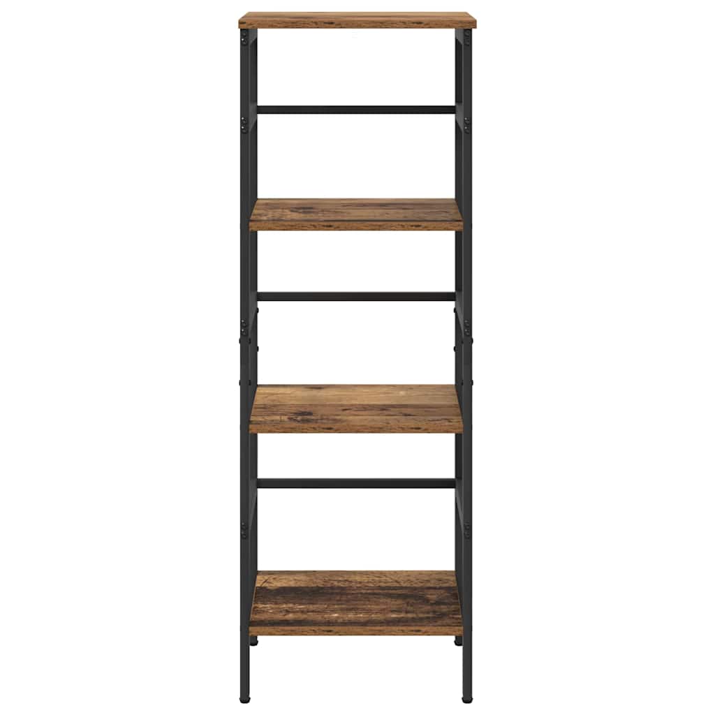Könyvespolc 3 szintes 40 x 29,5 x 115 cm Szerelt Fa Öreg fa