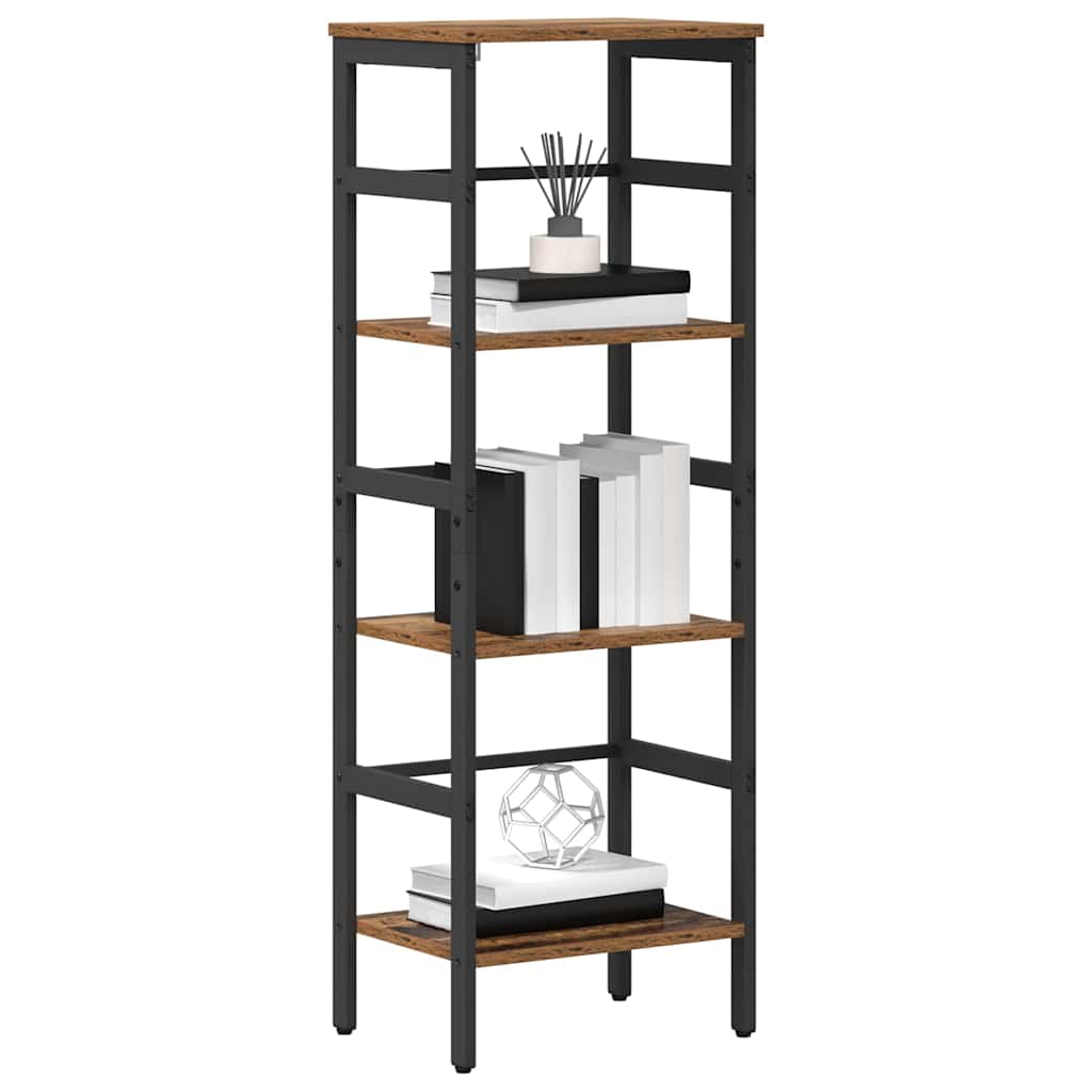 Könyvespolc 3 szintes 40 x 29,5 x 115 cm Szerelt Fa Öreg fa