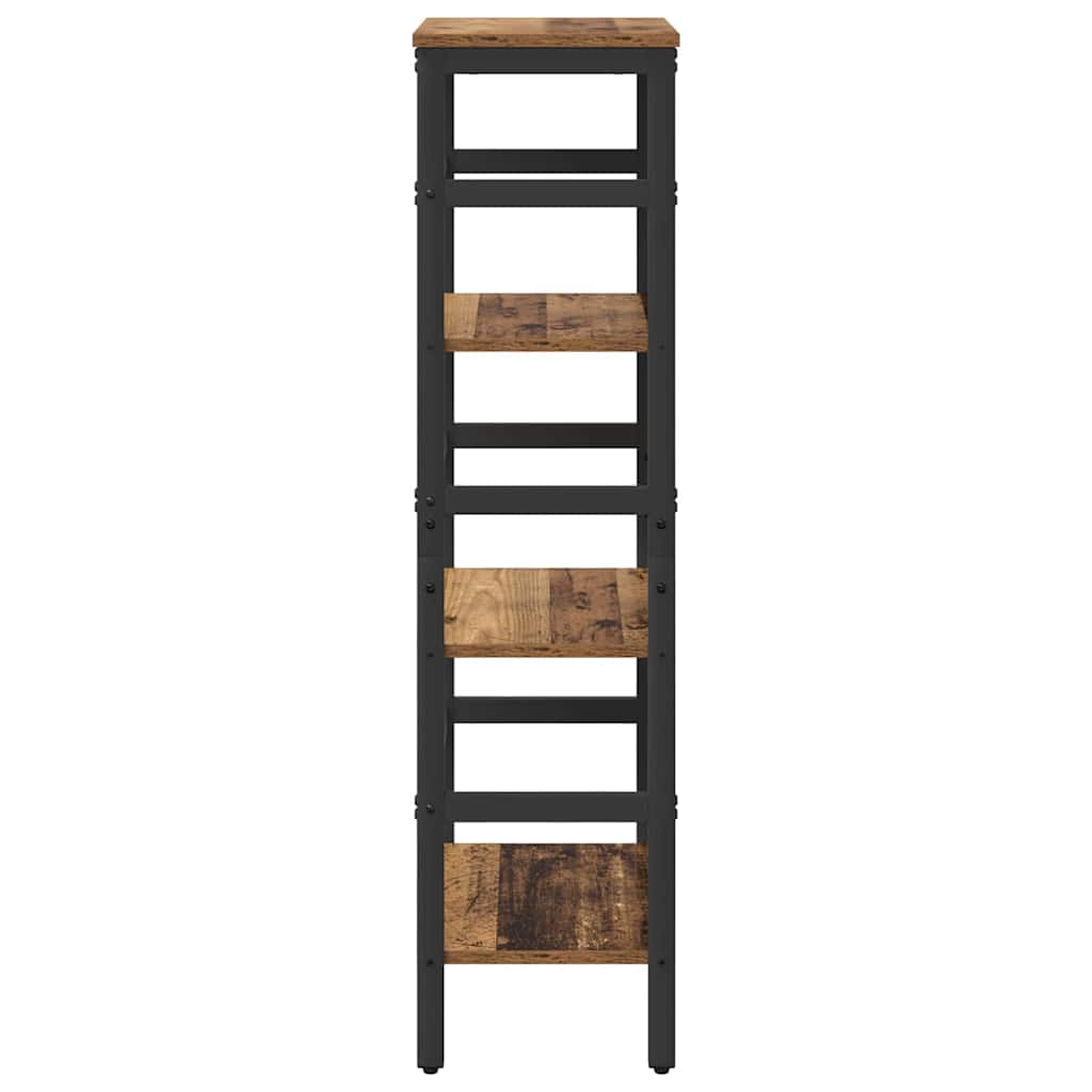 Könyvespolc 3 szintes 40 x 29,5 x 115 cm Szerelt Fa Öreg fa